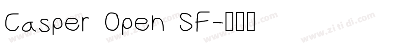 Casper Open SF字体转换